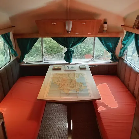 Vintage Caravan In The Woods